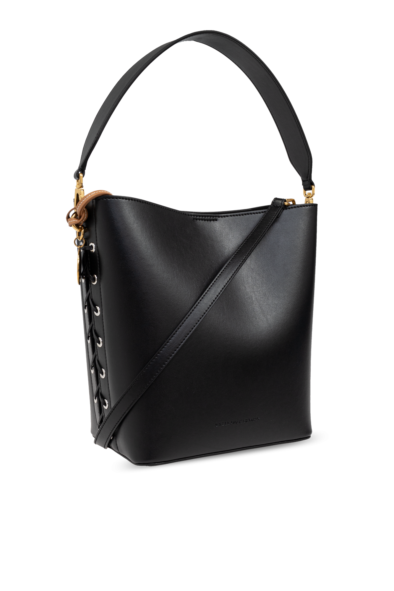 ショルダーバッグ・ポシェット STELLA McCARTNEY Black Alter Mat Frayme Bucket Bag Women Black Frayme Bucket Bag | Stella McCartney US